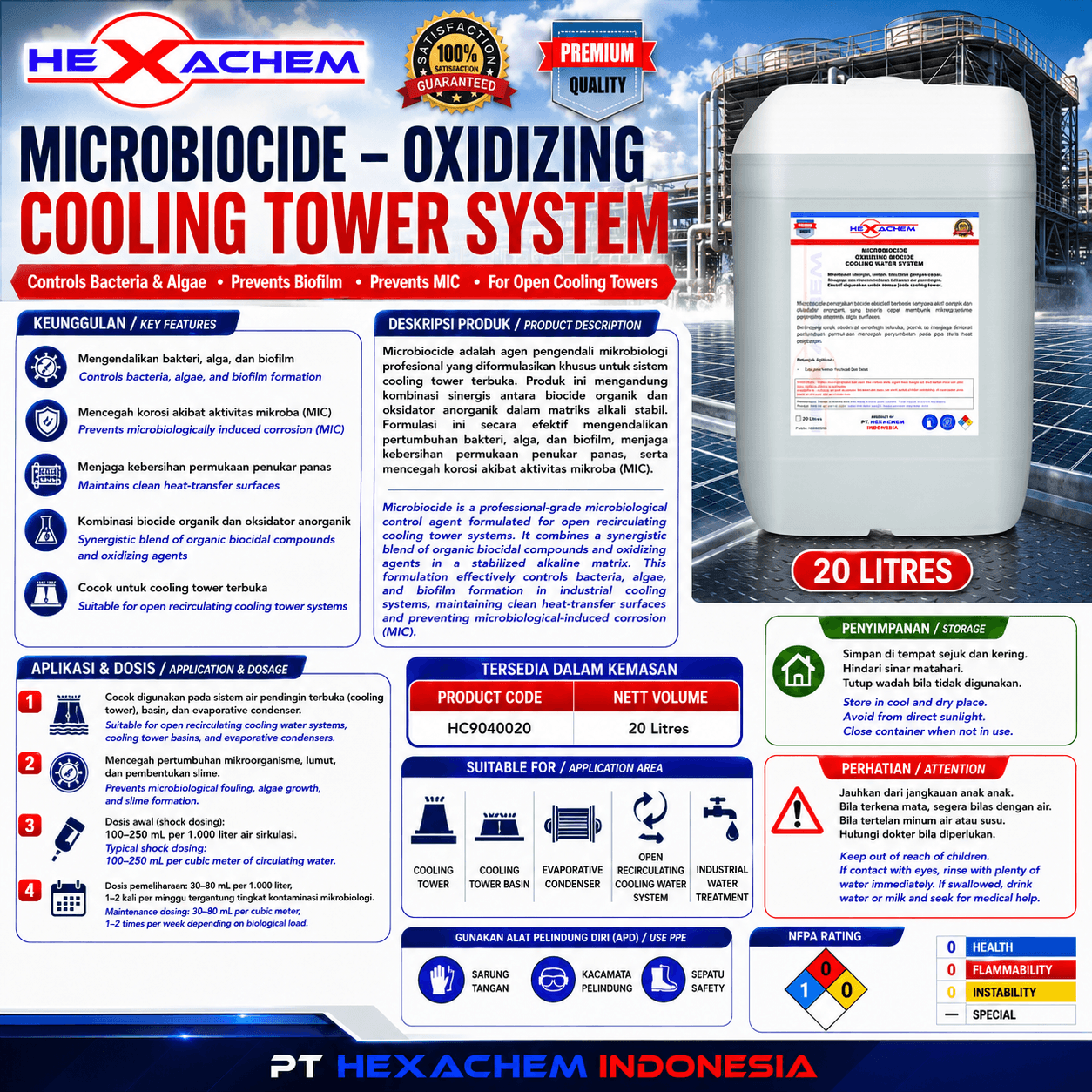 Microbiocide (Oxidizing) (Cooling Tower)