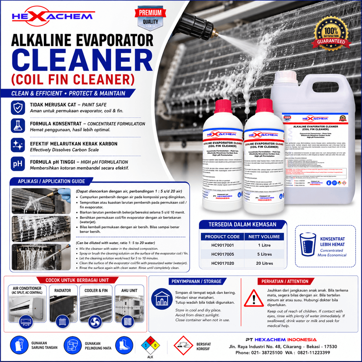 Alkaline Evaporator Cleaner (Coil Fin Cleaner)