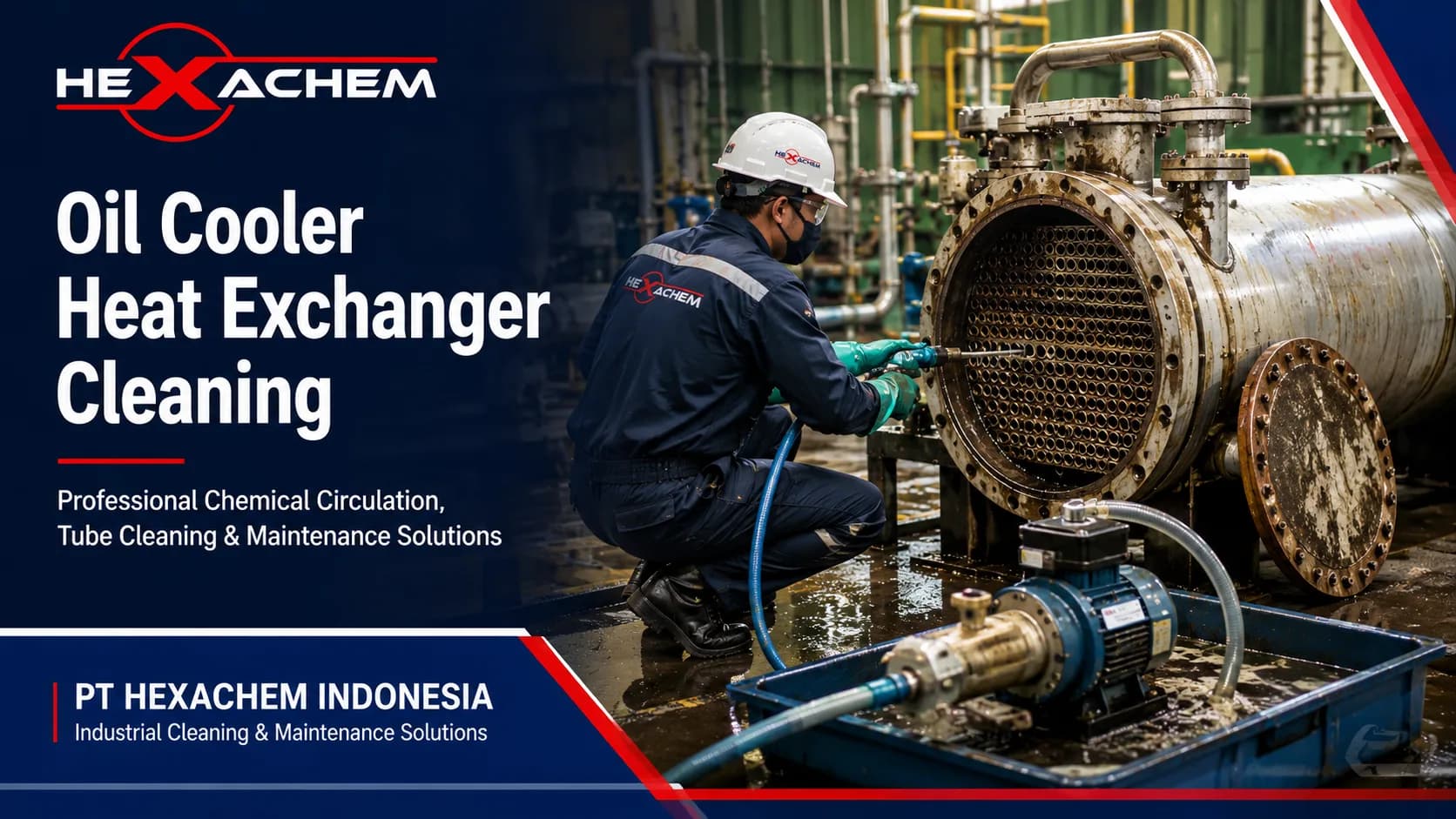 Pembersihan Oil Cooler HE