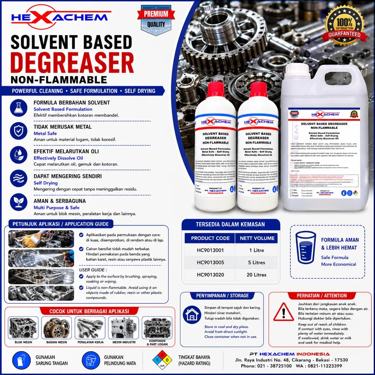 Solvent Based Degreaser (Non-Flammable)