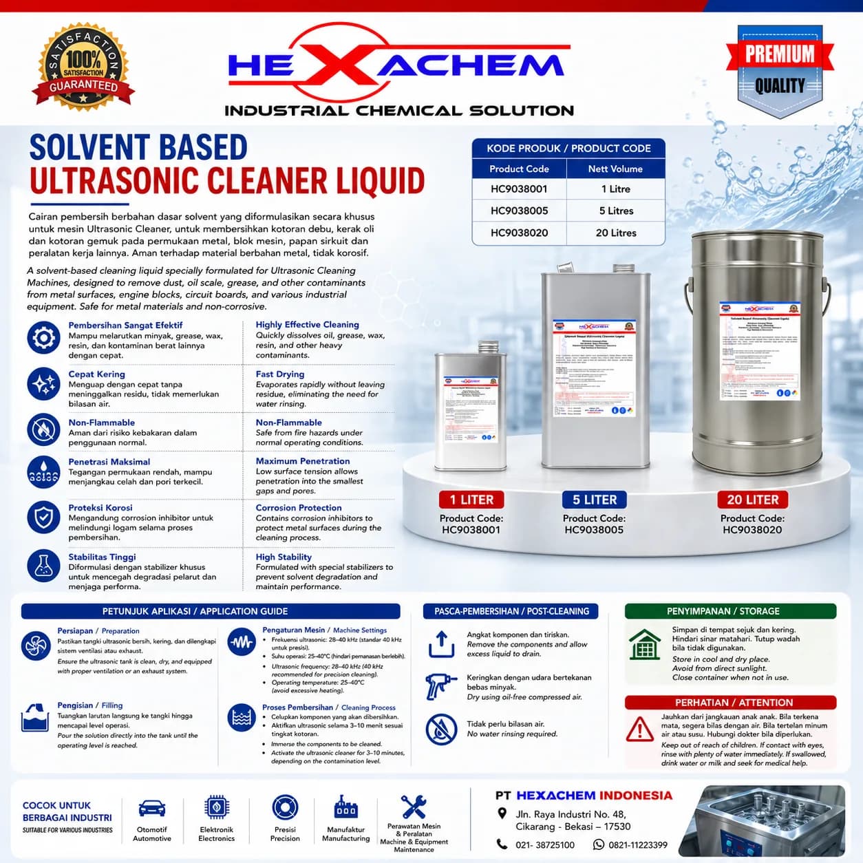Solvent Based Ultrasonic Cleaner